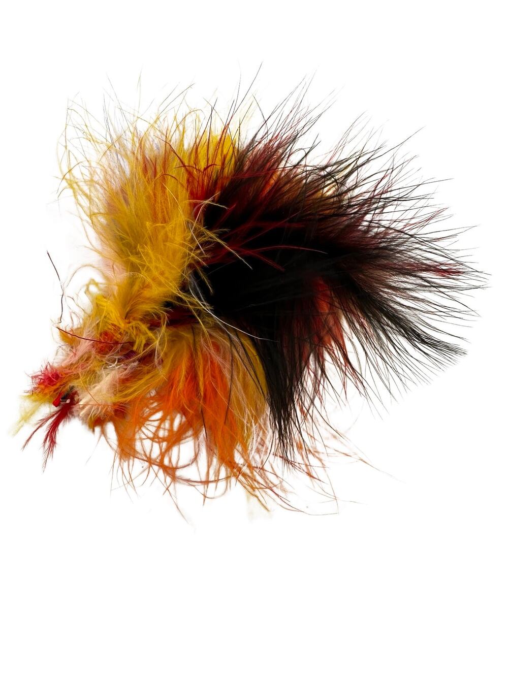 Vintage Dyed Feather Brooch
